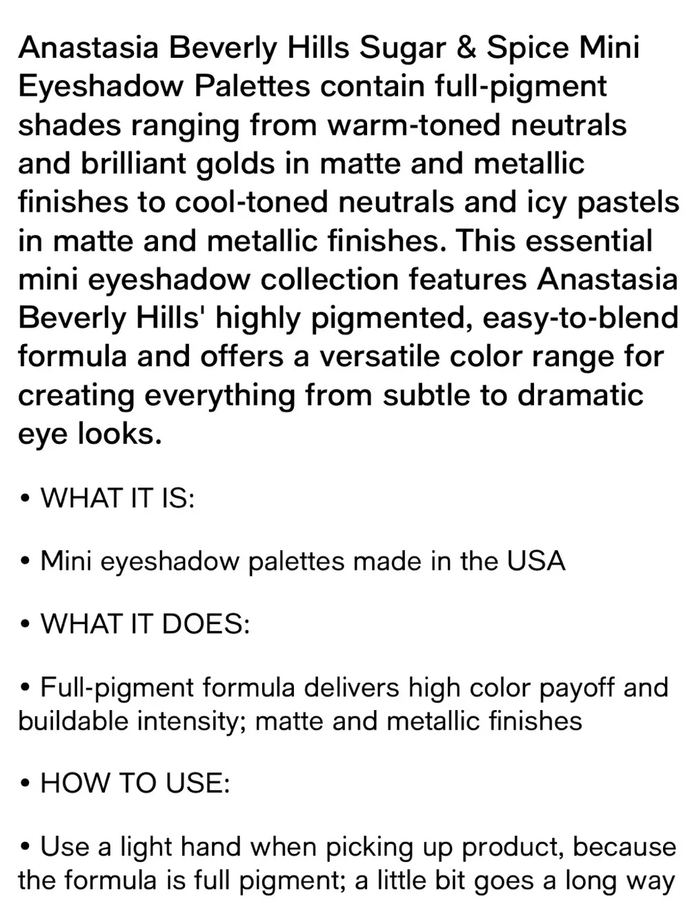 Anastasia Beverly Hills Sugar Eyeshadow Palette